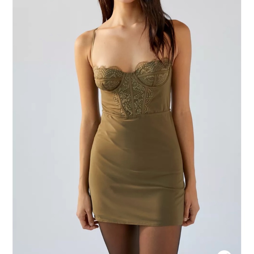 Urban Outfitters Modern Love Bustier Mini Dress